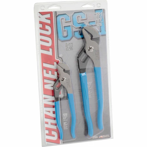 Channellock® GS-1 2 Piece Straight Jaw Tongue & Groove Plier Set (6-1/2&9-1/2") 3 Channellock® GS-1 2 Piece Straight Jaw Tongue & Groove Plier Set (6-1/2&9-1/2")