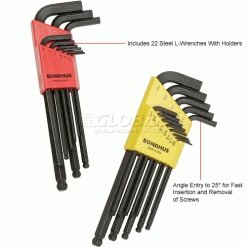 Bondhus 20199 22PC. Balldriver SAE & Metric Hex Key Set -Hand Tools popular store B326187 1wco