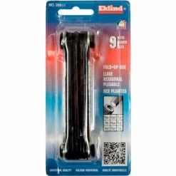 Eklind Tool Eklind 20911 5/64-1/4" 9Pc. Ball End Fold Up SAE Hex Key Set
