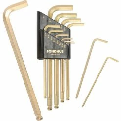 Bondhus 20899 Inch/Metric GoldGuard Plated Balldriver L-wrench Double Pack 38099 & 37937 -Hand Tools popular store B471578 03