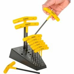 Bondhus 13390 Set 10 Graduated Length Hex T-handles 3/32"-3/8" with Stand -Hand Tools popular store B471724 02
