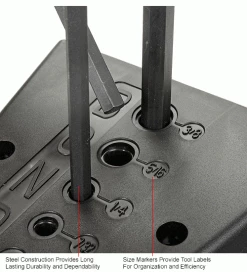 Bondhus 13390 Set 10 Graduated Length Hex T-handles 3/32"-3/8" with Stand -Hand Tools popular store B471724 5wco