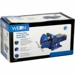 Wilton 11104 4" Jaw Width 2-1/4" Throat Depth General Purpose Bench Vise With Swivel Base -Hand Tools popular store B503726 10