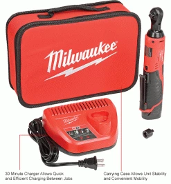 Milwaukee® 2457-21 M12™ 3/8" Ratchet Kit -Hand Tools popular store B585770 3wco