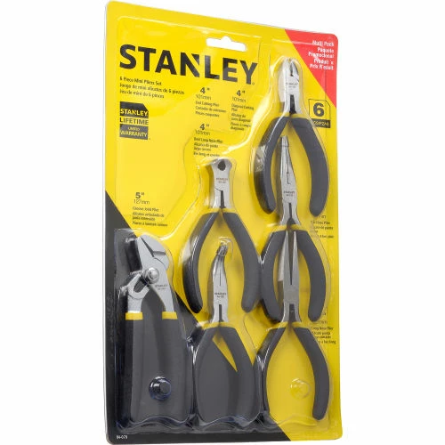 Stanley 84-079 6 Piece Basic Miniature Plier Set (Long Nose, Diagonal, Tongue & Groove, End Cutter) 3 Stanley 84-079 6 Piece Basic Miniature Plier Set (Long Nose, Diagonal, Tongue & Groove, End Cutter)