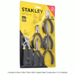 Stanley 84-079 6 Piece Basic Miniature Plier Set (Long Nose, Diagonal, Tongue & Groove, End Cutter) 13 Stanley 84-079 6 Piece Basic Miniature Plier Set (Long Nose, Diagonal, Tongue & Groove, End Cutter) -Hand Tools popular store B983439IN 1wco