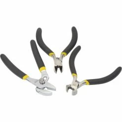 Stanley 84-079 6 Piece Basic Miniature Plier Set (Long Nose, Diagonal, Tongue & Groove, End Cutter) 12 Stanley 84-079 6 Piece Basic Miniature Plier Set (Long Nose, Diagonal, Tongue & Groove, End Cutter) -Hand Tools popular store B983439 03