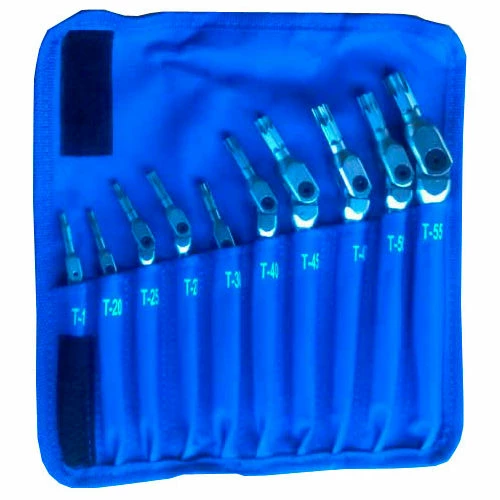 Bondhus 00022 T15-T55 Hex Pro™ 10 Pc. Pivot Head Star Wrench Set 3 Bondhus 00022 T15-T55 Hex Pro™ 10 Pc. Pivot Head Star Wrench Set