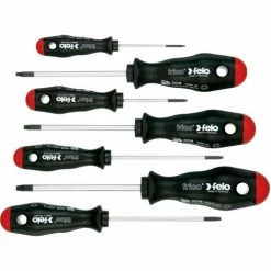 Felo® 07157 50981 7 Pc Torx Screwdriver Set T6-T30, 2 Component Handle