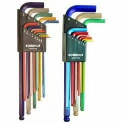Bondhus 69600 ColorGuard™ 22 Pc. Ball End L-Wrench Hex Key Combo Set, .050-3/8" & 1.5mm-10mm 19 Bondhus 69600 ColorGuard™ 22 Pc. Ball End L-Wrench Hex Key Combo Set, .050-3/8" & 1.5mm-10mm -Hand Tools popular store BHO 69600