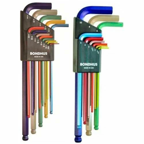 Bondhus 69600 ColorGuard™ 22 Pc. Ball End L-Wrench Hex Key Combo Set, .050-3/8" & 1.5mm-10mm 11 Bondhus 69600 ColorGuard™ 22 Pc. Ball End L-Wrench Hex Key Combo Set, .050-3/8" & 1.5mm-10mm - Image 9