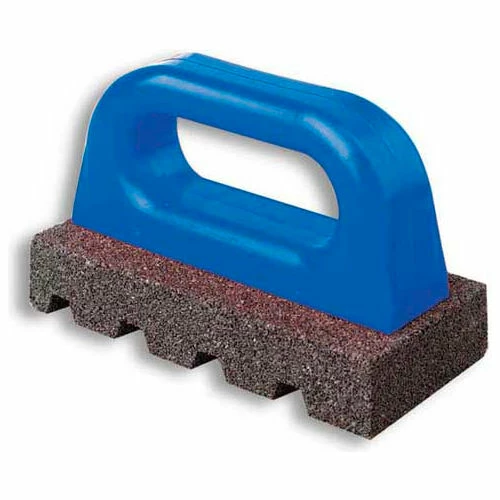 Bon Tool Fluted Rub Bricks, 6"L X 3"W X 1"H, 60 Grit, Plastic Handle 3 Bon Tool Fluted Rub Bricks, 6"L X 3"W X 1"H, 60 Grit, Plastic Handle