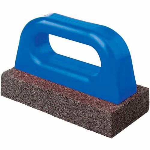 Bon Tool Fluted Rub Bricks, 8"L X 3 1/2"W X 1 1/2"H, 20 Grit, Plastic Handle 3 Bon Tool Fluted Rub Bricks, 8"L X 3 1/2"W X 1 1/2"H, 20 Grit, Plastic Handle