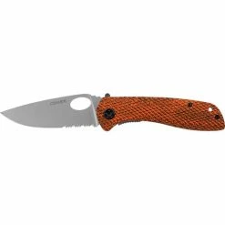 Coast DX312 3-3/8" 7CR17 Stainless Steel Blade Double Lock Folding Knife W/ Wood Handle