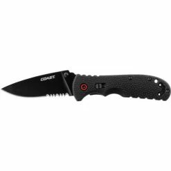 Coast RX300 3" 7CR17 Stainless Steel Blade Max Lock Folding Knife W/ Nylon Handle