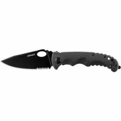 Coast TX395 3-7/8" 9CR18MOV Stainless Steel Blade Double Lock Folding Knife W/ Nylon Handle