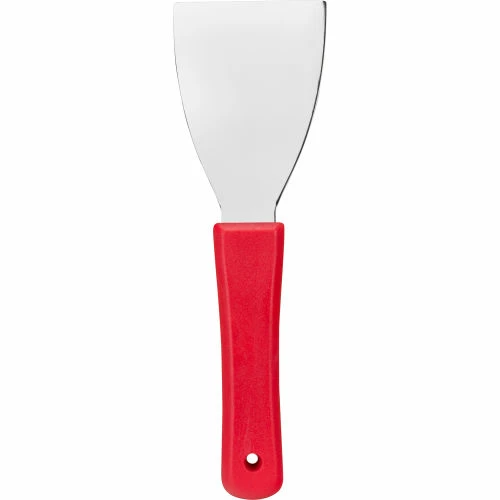 Sparta Handheld Scraper 3", Stainless Steel, Red - Pkg Qty 12 3 Sparta Handheld Scraper 3", Stainless Steel, Red - Pkg Qty 12