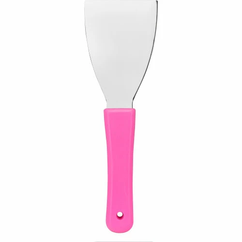 Sparta Handheld Scraper 3", Stainless Steel, Bright Pink - Pkg Qty 12 3 Sparta Handheld Scraper 3", Stainless Steel, Bright Pink - Pkg Qty 12