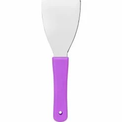 Sparta Handheld Scraper 3", Stainless Steel, Purple - Pkg Qty 12
