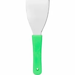 Sparta Handheld Scraper 3", Stainless Steel, Lime - Pkg Qty 12