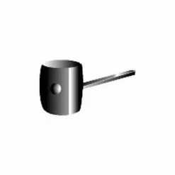 Econoco Rubber Mallet W/ Wood Handle - Black - Pkg Qty 36