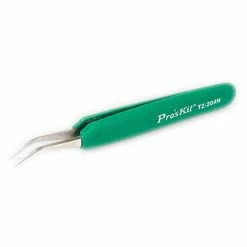 Eclipse TZ-204N - Tweezer, ESD-Safe, Soft-Grip, Fine Tip Curved