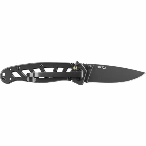 Coast FDX302 3" 7CR17 Stainless Steel Blade Double Lock Folding Knife W/ Stainless Steel Handle 4 Coast FDX302 3" 7CR17 Stainless Steel Blade Double Lock Folding Knife W/ Stainless Steel Handle - Image 2
