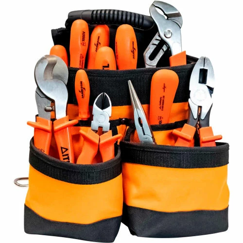 Jameson Tools 1000V Insulated Electrician's Pouch Tool Kit, 13-Piece 3 Jameson Tools 1000V Insulated Electrician's Pouch Tool Kit, 13-Piece