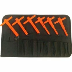 Jameson Tools 1000V Insulated Imperial T-Handle Hex Key Set, 6-Piece