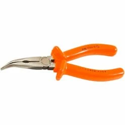 Jameson Tools 1000V Insulated Bent Long-Nose Pliers, 6-1/4"