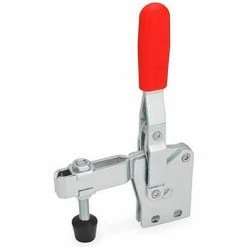 J.W. Winco 810.1 Vertical Acting Toggle Clamp with Vertical Mounting Base, Steel, Size 75