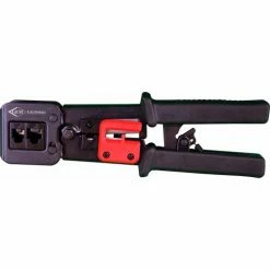 Tripplet Triplett GEM Electronics Crimp Tool for High-Speed, Pass-Thru RJ45 Connectors