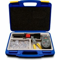 Tripplet Triplett High-Speed, Pass-Thru RJ45 Tool Kit w/ Crimp Tool, Connectors, Wire Cutter, Cable Testers