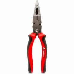 Tripplet Triplett 6-in-1 Multifuctional Pliers, 8-1/2" Nose, Chrome Vanadium/Thermoplastic Grip