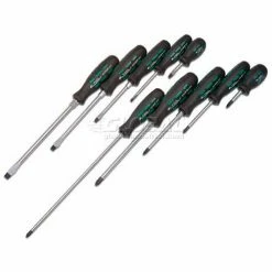 K-Tool International Screwdriver Set-10 Piece Professional Triangular Grip Handles