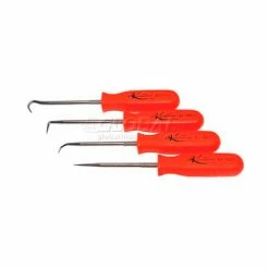 K-Tool International Pick Set-4 Piece W/ Neon Orange Handles