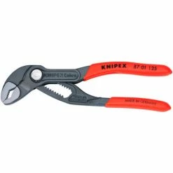 KNIPEX 87 01 125 SBA Cobra® 5" Push Button Adjustment Tongue & Groove Plier