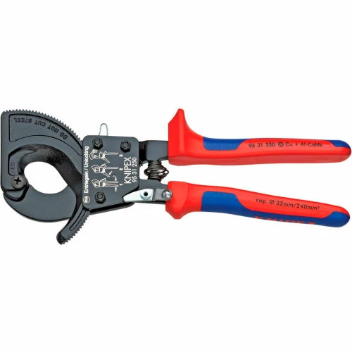 KNIPEX® 95 31 250 SBA Cable Cutters-Ratcheting Type-Comfort Grip 10" OAL 3 KNIPEX® 95 31 250 SBA Cable Cutters-Ratcheting Type-Comfort Grip 10" OAL