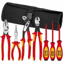 KNIPEX® 9K 98 98 26 US 7 Pc Pliers / Screwdriver Insulated Tool Set 1,000V, Nylon Pouch