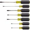 Klein Tools® 7 Piece Cushion-Grip Screwdriver Set 85076 -Hand Tools popular store KTI 85076