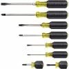 Klein Tools® 8 Piece Cushion-Grip Screwdriver Set 85078 -Hand Tools popular store KTI 85078