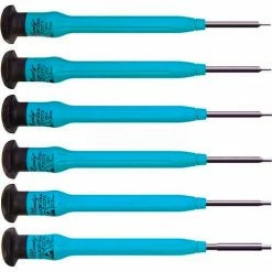 Moody Tools 55-0358 7 Pc. Interchangeable ESD-Safe Metric Hex Driver Set: 6 Blades & 1 Handle