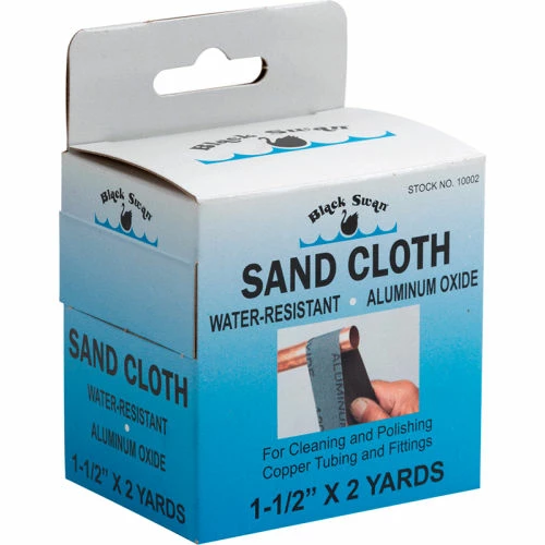 Black Swan Sand Cloth, 1-1/2" x 2 yds. - Pkg Qty 12 3 Black Swan Sand Cloth, 1-1/2" x 2 yds. - Pkg Qty 12