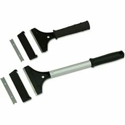 O-Cedar Commercial MaxiPlus® Window Scraper, Black/Silver, 4-2/7" - 96551 - Pkg Qty 6