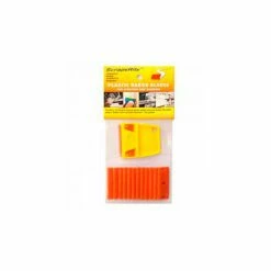 Scraperite Plastic Razor Blades with General Purpose Holder, Orange, 3/5" - SR 25 GPOE