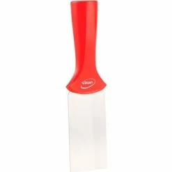 Vikan 40104 2" Stainless Steel Handle Mounted Scraper, Red