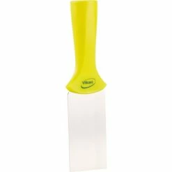 Vikan 40106 2" Stainless Steel Handle Mounted Scraper, Yellow