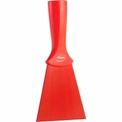 Vikan 40124 Nylon Scraper with Threaded Handle, Red