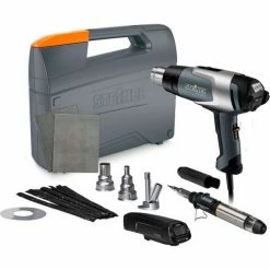 Steinel 110051535 HG 2320 E Professional Heat Gun w/ Deluxe Plastic Welding Kit w/Temp Scanner