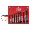 Proto JSCVT-9S 9 Piece Full Polish Combination Reversible Ratcheting Wrench Set - 12 Point -Hand Tools popular store SBD JSCVT 9S